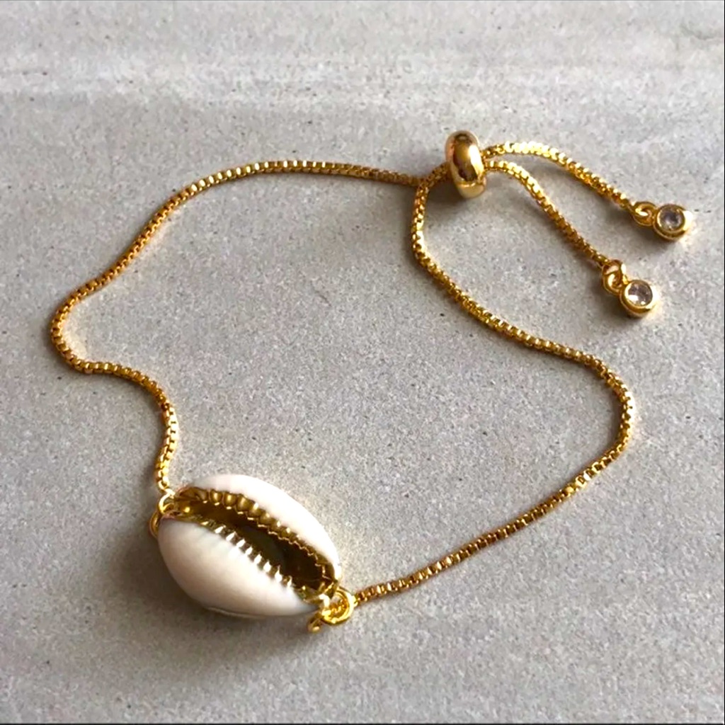 Estrella And Luna Cowrie Shell Bracelet 14kt Nwt Boho